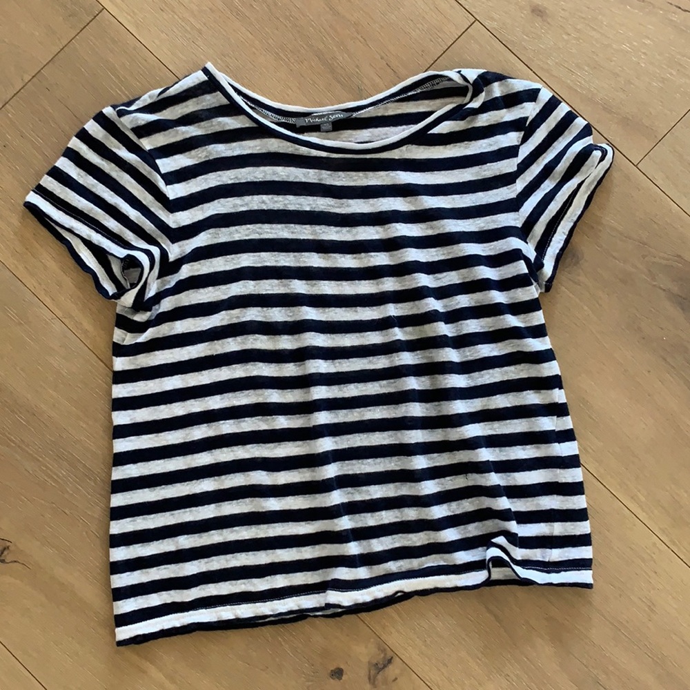Michael stars striped linen shirt